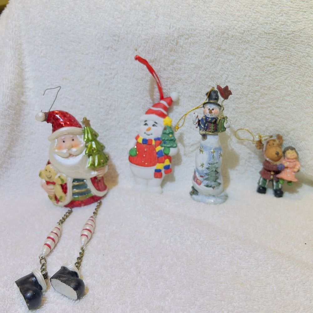 Lot of 4 Christmas Tree Misc. Ornaments
